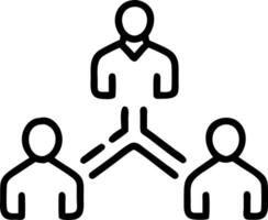 Financial officer collaborating with a team in an open plan office vector