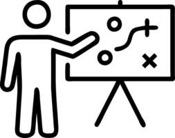 Financial officer explaining tax strategies on a whiteboard vector