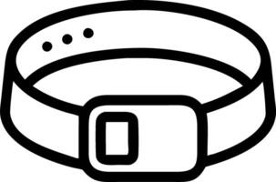 Fitness tracker with holographic activity rings and copy space vector