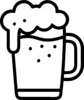 Floating beer mug with froth forming a cool wave with Frosty Mug text vector