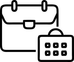 Floating briefcase and calendar with Marketing Schedule text vector