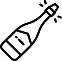 Floating Champagne Bottle vector