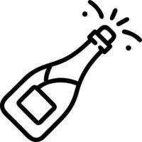 Floating Champagne Bottle Cork vector