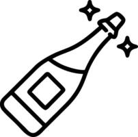 Floating Champagne Bottle Foil vector