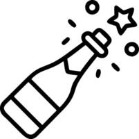 Floating Champagne Bottle Opener vector