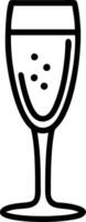 Floating Champagne Flute Rim vector