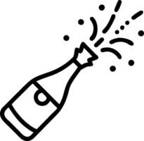 Floating Champagne Splash vector