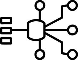 Floating data streams with digital nodes on an isolated white background vector