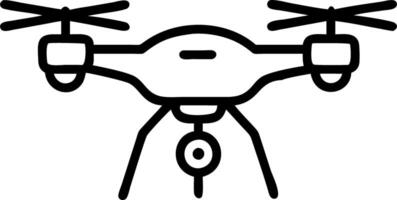 Floating futuristic drone with hovering capabilities on an isolated white background vector