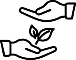 Floating Hands Passing a Leaf vector