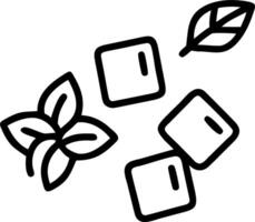 Floating ice cubes with mint leaves forming a refreshing breeze with Chill Time text vector