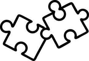 Floating Puzzle Pieces Connecting vector