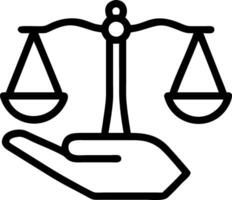 Floating Scale with Hands Balancing vector