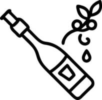 Floating wine bottle with pouring liquid forming a vine with Rich Full text vector