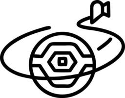 Floating white labyrinth vector