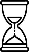 Floating white hourglass vector
