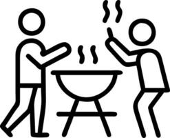 Friends laughing and enjoying drinks at a barbecue party vector