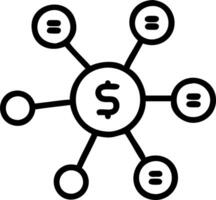 Fundraising network with glowing donor nodes vector