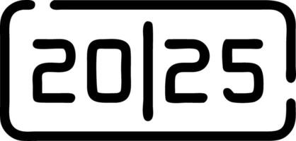 Futuristic New Year Interface vector