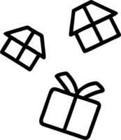 Gift Boxes Floating Down vector