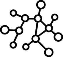 Glossy abstract background with interconnected nodes representing a digital network vector