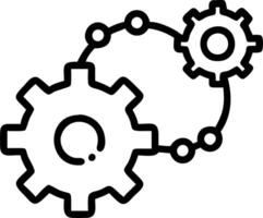 Glossy background with abstract gears and business icons vector
