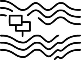 Glossy background with digital waves representing innovation in management vector