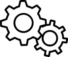 Glossy background with gears and cogs representing operational efficiency vector