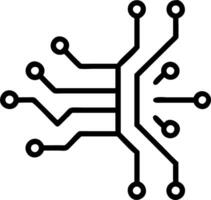 Glossy circuit board pattern vector