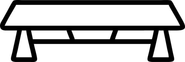 Glossy Conference Table with Copy Space vector