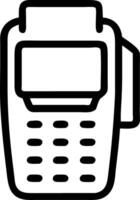 Glossy Credit Card Terminal vector