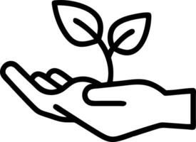 Glossy Hands Nurturing Seedling with Copy Space vector