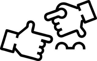 Glossy Hands Connecting Puzzle Pieces with Copy Space vector
