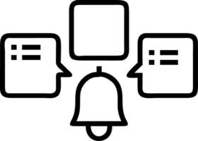 Glossy interface with notification icons representing task management vector