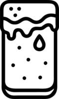 Glossy metallic surface with condensation droplets from a cold beer vector
