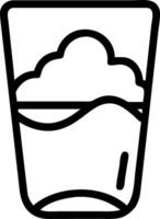 Glossy mirrored surface with soft pastel colors and a coffee cup silhouette vector