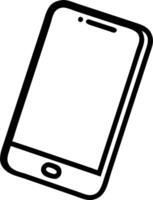 Glossy Mobile Phone with Copy Space vector