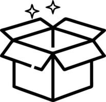 Glossy Open Box with Copy Space vector