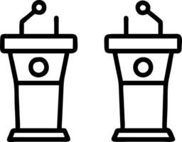Glossy podiums with real time poll updates vector