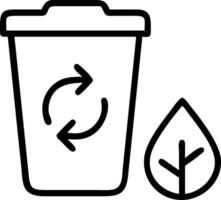 Glossy recycling bin and leaf with holographic waste reduction and recycling rates vector
