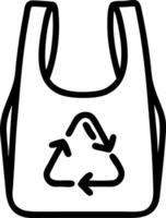 Glossy Reusable Bag Elements vector