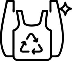 Glossy Reusable Bag Elements vector