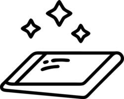 Glossy tablet with floating holographic bar charts and dollar signs vector
