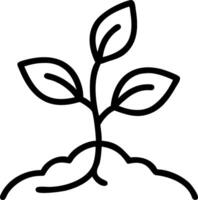 Glossy Tree Growing with Copy Space vector