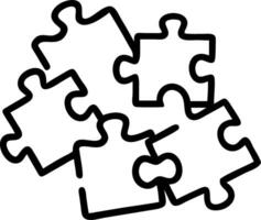 Glossy white puzzle pieces vector