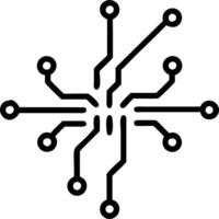 Glowing abstract circuit board representing tech driven business scaling vector