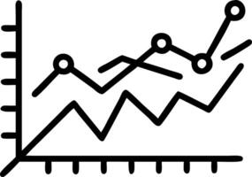 Glowing abstract financial graph with marketing projections vector