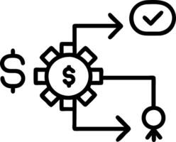 Glowing abstract flowchart with arrows indicating financial processes vector