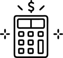 Glowing abstract financial calculator with numbers floating in space vector