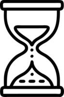 Glowing abstract hourglass representing time efficient business scaling vector